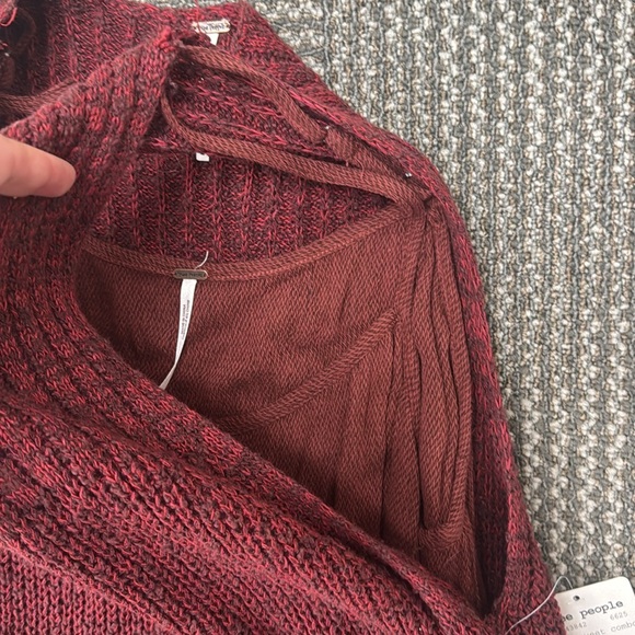 NWT Free People Bittersweet Combo Knit Mini Dress, size M - Picture 11 of 11